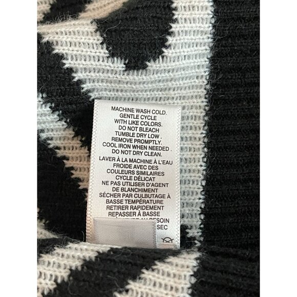 Open Front Cardigan Eye of Providence Black White Geometric Witchy Goth SZ Small - Picture 7 of 7